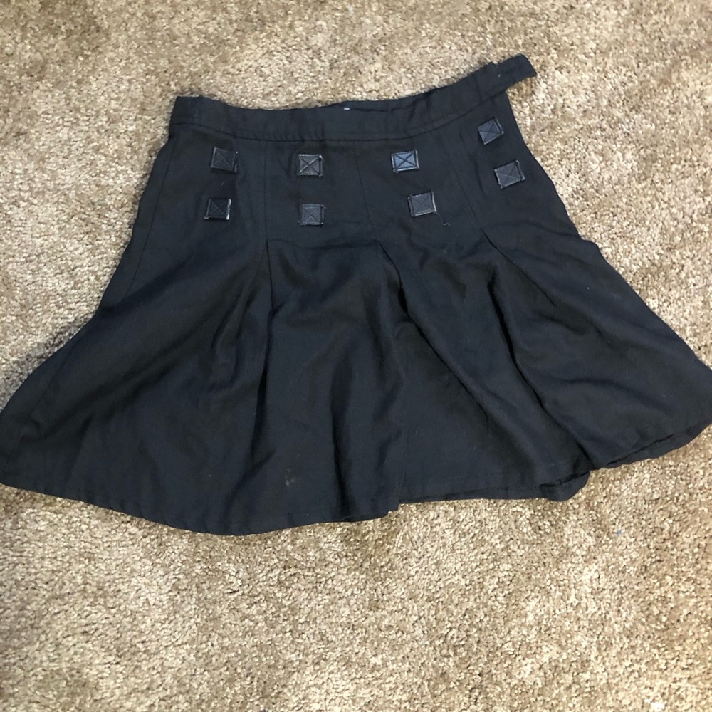 Black Flared Skirt